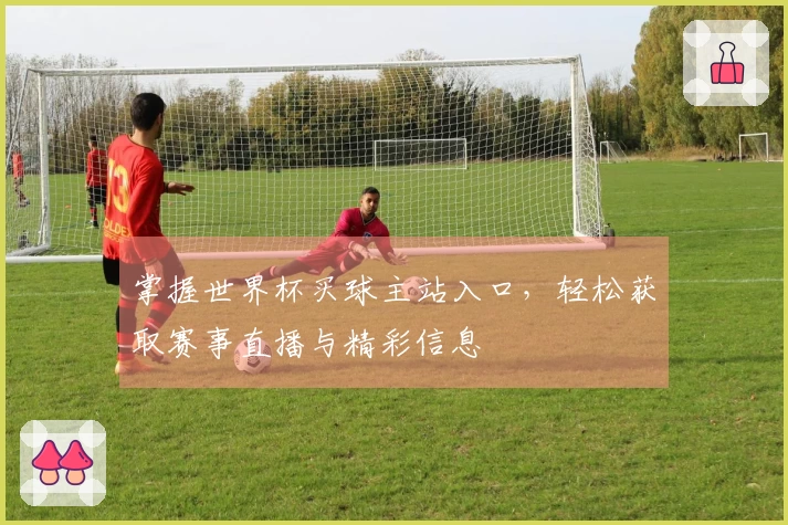 掌握世界杯买球主站入口，轻松获取赛事直播与精彩信息